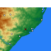 Nearby Forecast Locations - Empangeni - Kaart