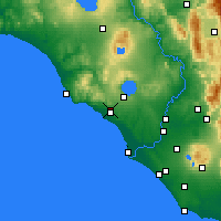 Nearby Forecast Locations - Cerveteri - Kaart