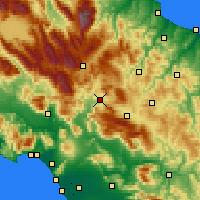 Nearby Forecast Locations - Isernia - Kaart
