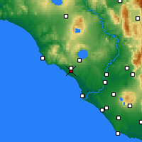 Nearby Forecast Locations - Cerveteri - Kaart