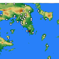 Nearby Forecast Locations - Anavyssos - Kaart