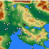 Nearby Forecast Locations - Lagkadas - Kaart