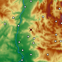 Nearby Forecast Locations - Dieulefit - Kaart