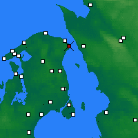 Nearby Forecast Locations - Helsingør - Kaart