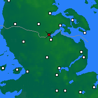 Nearby Forecast Locations - Kruså - Kaart