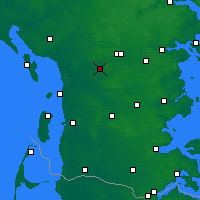 Nearby Forecast Locations - Lintrup - Kaart