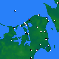 Nearby Forecast Locations - Tisvilde - Kaart