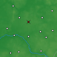 Nearby Forecast Locations - Wysokie Mazowieckie - Kaart