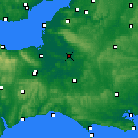 Nearby Forecast Locations - Glastonbury - Kaart