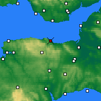 Nearby Forecast Locations - Minehead - Kaart