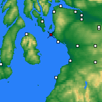 Nearby Forecast Locations - Firth of Clyde - Kaart