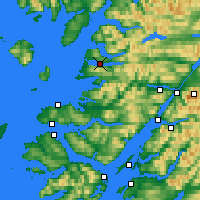 Nearby Forecast Locations - Loch Morar - Kaart