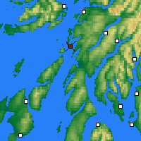 Nearby Forecast Locations - Loch Fyne - Kaart