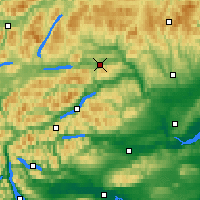 Nearby Forecast Locations - Loch Tummel - Kaart