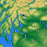 Nearby Forecast Locations - Loch Katrine - Kaart