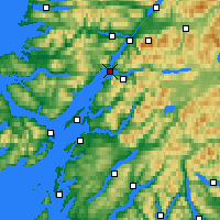 Nearby Forecast Locations - Loch Linnhe - Kaart