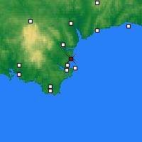 Nearby Forecast Locations - Torquay - Kaart