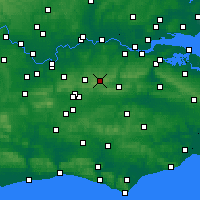 Nearby Forecast Locations - Biggin Hill - Kaart