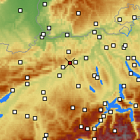 Nearby Forecast Locations - Olten - Kaart