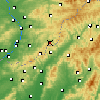 Nearby Forecast Locations - Štítná nad Vláří-Popov - Kaart