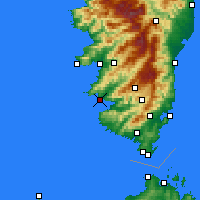 Nearby Forecast Locations - Serra-di-Ferro - Kaart