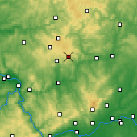 Nearby Forecast Locations - Krombachtalsperre - Kaart