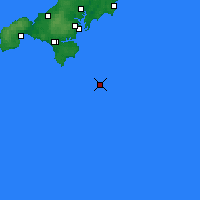 Nearby Forecast Locations - Lizard Point - Kaart