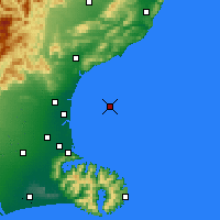 Nearby Forecast Locations - Pegasus Bay - Kaart