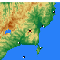 Nearby Forecast Locations - L.Waikaremoana - Kaart