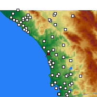 Nearby Forecast Locations - Carlsbad - Kaart