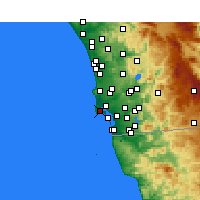 Nearby Forecast Locations - North Island - Kaart