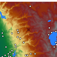 Nearby Forecast Locations - Blue Canyon - Kaart