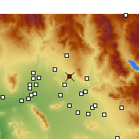 Nearby Forecast Locations - Scottsdale - Kaart