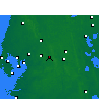 Nearby Forecast Locations - Lakeland - Kaart