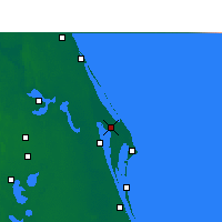 Nearby Forecast Locations - C. Canaveral - Kaart