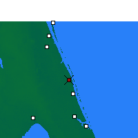 Nearby Forecast Locations - Vero Beach - Kaart
