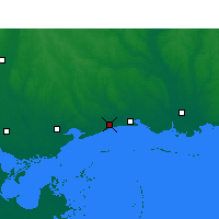 Nearby Forecast Locations - Gulfport - Kaart