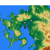 Nearby Forecast Locations - Saga AP - Kaart