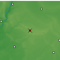 Nearby Forecast Locations - Bloomington - Kaart