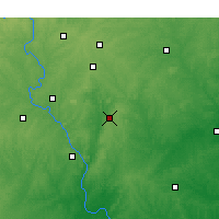 Nearby Forecast Locations - Asheboro - Kaart