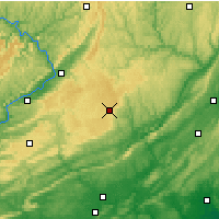 Nearby Forecast Locations - Mount Pocono - Kaart