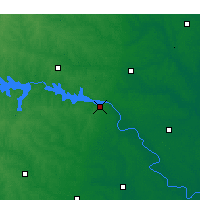 Nearby Forecast Locations - Roanoke Rapids - Kaart
