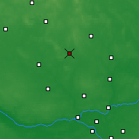 Nearby Forecast Locations - Ciechanów - Kaart