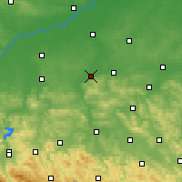 Nearby Forecast Locations - Dębica - Kaart