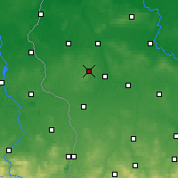 Nearby Forecast Locations - Żary - Kaart