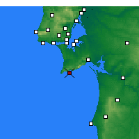Nearby Forecast Locations - Sesimbra - Kaart