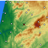Nearby Forecast Locations - Tábua - Kaart