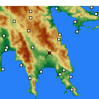 Nearby Forecast Locations - Geraki - Kaart