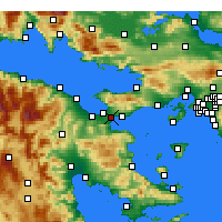 Nearby Forecast Locations - Isthmia - Kaart