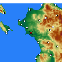 Nearby Forecast Locations - Pyrgos - Kaart